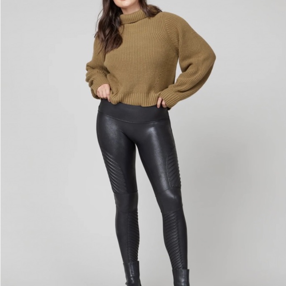 Spanx - Faux Leather Moto Leggings